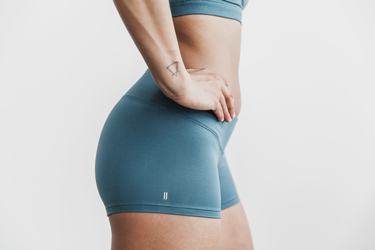 Nobull 2" Matte Women's Shorts Deep Turquoise | Australia (KM5312)